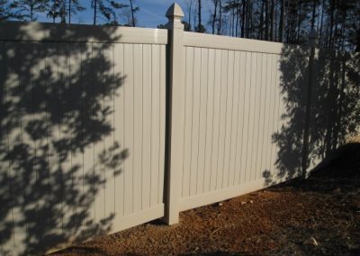 Gorgeous white fencing around a garden